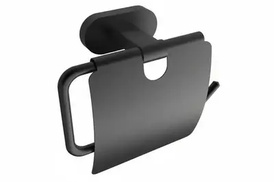 Toiletrolhouder SaniSupreme Linea Zwart 12,5x12,1 cm bij SaniSupreme