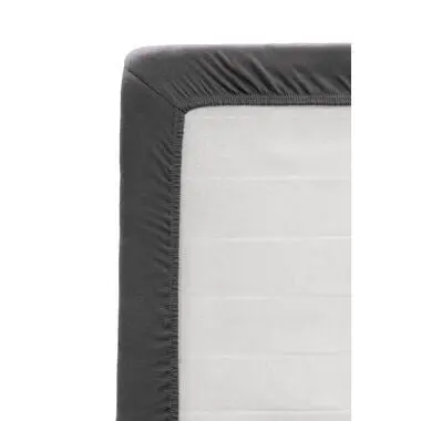Topper hoeslaken - jersey - antraciet - 180x200/220 cm bij Leen Bakker