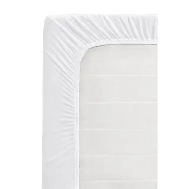 Topper hoeslaken - jersey - wit - 90x200 cm bij Leen Bakker