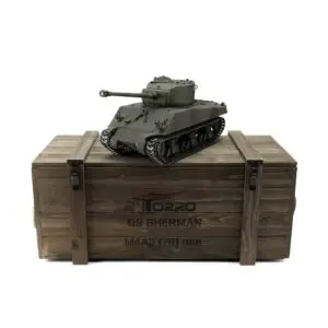 Torro 1/16 RC M4A3(76)W Sherman Tank Camouflage IR Servo – Pro Edition bij Toemen Modelsport