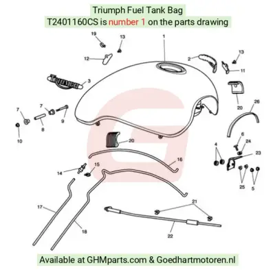 Triumph Tanktas T2401160CS bij Goedhart Motoren
