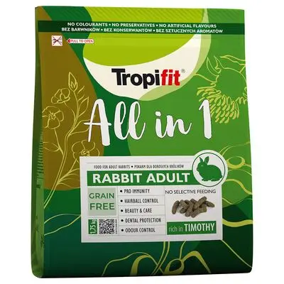Tropifit All in 1 Rabbit Adult 1,75 kg bij Zooplus