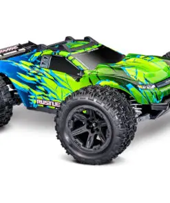 TRX67464-4-GRN Traxxas Rustler 4X4 HD VX3 Brushless, Green bij RCSpeedshop