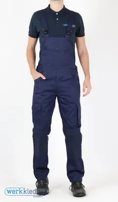 Tuinbroek katoen/polyester met kniezakken bij Werkkleding.com