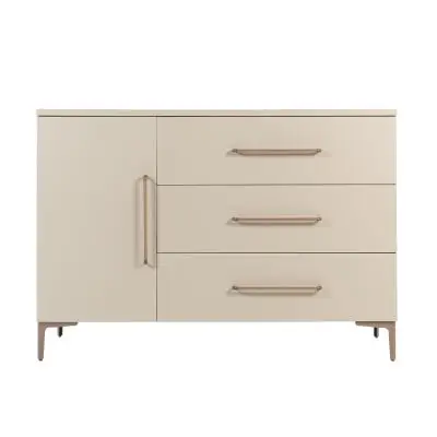 TWF Commode XL 3 Laden 1 Deur Salerno Metaal bij Baby-Dump