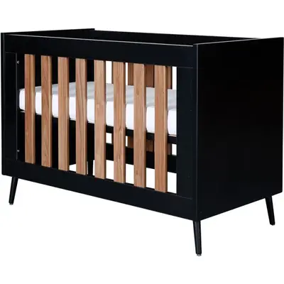 TWF Ledikant 60x120 Retro Black bij Baby-Dump