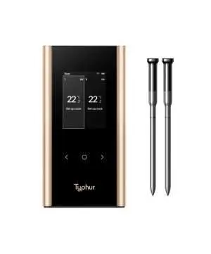 Typhur Sync Gold Dual | Draadloze BBQ Thermometer bij Rookplankje.nl