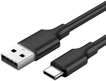 UGREEN USB-A naar USB-C Kabel 3A Fast Charge 0.5 Meter Zwart bij GSMpunt