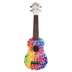 Ukelele Calista Rainbow Drips bij Keyboardcentrum Eindhoven