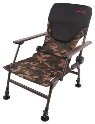 Ultimate COM4 Recliner Comfort Chair Camo Karperstoel bij TackleXL