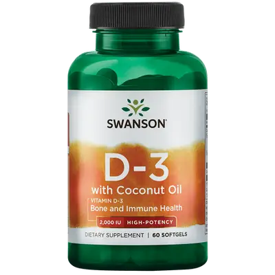 Ultra Vitamine D-3 2000iu W/Coconut Oil bij Body & Fit