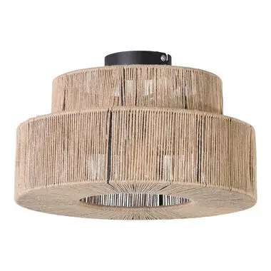 Urban Interiors - Plafondlamp - Bern Jute - Ø36 bij Leen Bakker