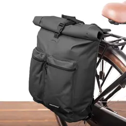Urban Proof Enkele fietstas en rugtas Rolltop Backpack Recycled 20L Zwart bij Fietstas.com