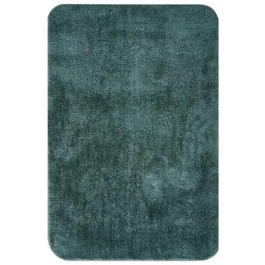 URLANA - Badmat - Donkergroen - 60 x 90 cm - Microvezels bij Leen Bakker