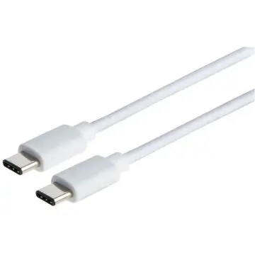 USB-C naar USB-C kabel - 1 meter - wit bij Mobile Supplies