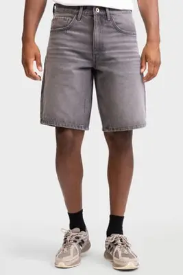 VALENCIA denim relaxed short grijs bij Wehkamp