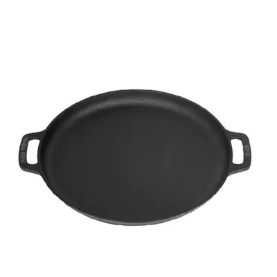 Valhal Outdoor - Skillet Plancha Gietijzer met handgrepen ø35 cm bij GrillKing