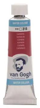 van Gogh aquarelverf tube 318 karmijn bij Hobbyshop-online