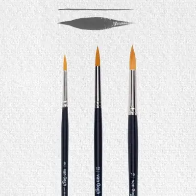 Van Gogh Olie/Acryl Penselen Set Serie 295 (Nrs.8-12-16) Fsc bij Verfze