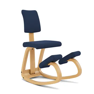 Varier Variable™ Plus kniestoel met rugleuning | Original bij Ergonomiewebshop.nl