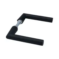 Veilig Design deurkruk zwart 132x63mm rond gelakt aluminium 2-dlg bij Hubo