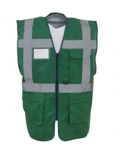Veiligheidshesje met rits donkergroen bij ESV Shop