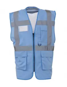 Veiligheidshesje met rits hemelsblauw bij ESV Shop