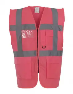 Veiligheidshesje met rits roze bij ESV Shop