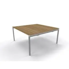 Vergadertafel vierkant 160x160 cm bij Kantoormeubelencenter.nl