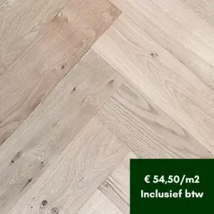 Verouderde Visgraat eiken vloer Rustiek 16×80 cm (15:11/4) – Onbehandeld bij Fairwood