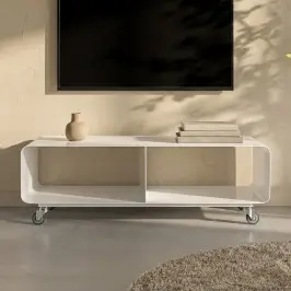 Verrijdbaar tv meubel wit bij LUMZ