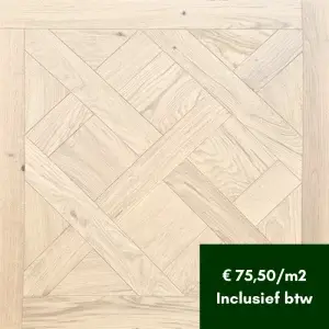 Versailles eiken houten vloer 80×80 cm (15:11/4) – ProGuard Mat gelakt bij Fairwood