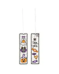 Vervaco borduurpakket boekenleggers halloween 2st. PN-0237520 telpatroon bij C.R. Couture