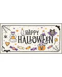 Vervaco borduurpakket happy halloween PN-0238569 telpatroon bij C.R. Couture