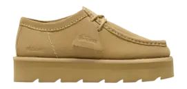Veterschoen Clarks Originals Women Meare Wallabee Maple Suede bij Sneaker District
