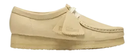 Veterschoen Clarks Originals Women Wallabee Pale Yellow Leather bij Sneaker District