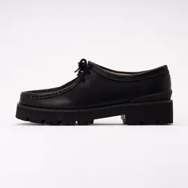 Veterschoen Clarks Originals Women Wallabee Yukoner Black Combi Leather bij Sneaker District