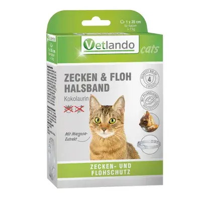 Vetlando Kokolaurin Teken- & Vlooienhalsband Kat 1 stuk bij Bitiba