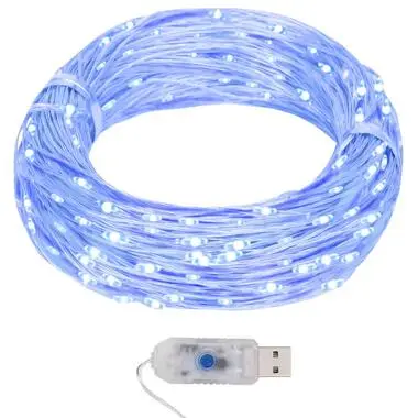 vidaXL - Lichtsnoer - Blue - 40 m bij Leen Bakker
