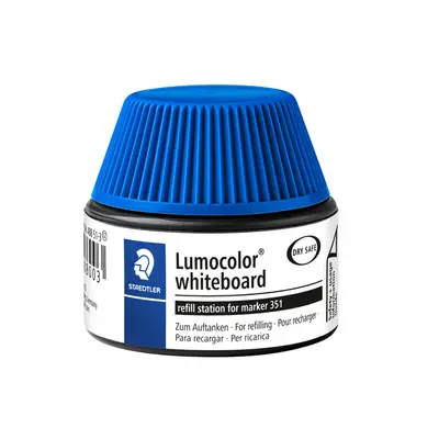 Viltstiftvulling Staedtler Lumocolor whiteboard 30ml blauw bij KantoorArtikelen.nl