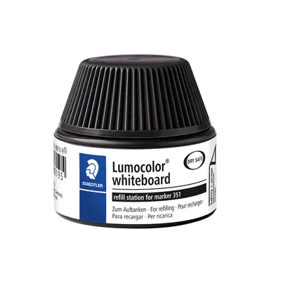 Viltstiftvulling Staedtler Lumocolor whiteboard 30ml zwart bij KantoorArtikelen.nl