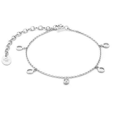 Violet Hamden Luna 925 Sterling Zilveren Armband met Manen en Witte Zirkonia Steentje VH320032 bij Brandfield
