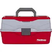 Viskoffer Flambeau Classic 3-tray red bij Hengelsport W. van der Niet