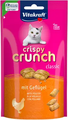 Vitakraft Crispy Crunch Healthy - Kattensnack - 60 Gram - Dental bij Welkoop