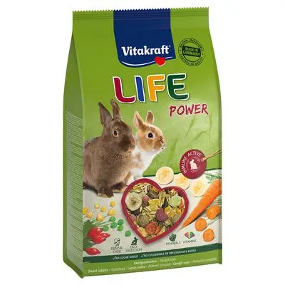 Vitakraft Life Power Dwergkonijn Konijnenvoer 600 g bij Bitiba
