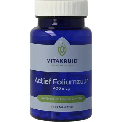 Vitakruid Actief Foliumzuur Quatrefolic 5-Mthf 400 Mcg bij Vitatheek