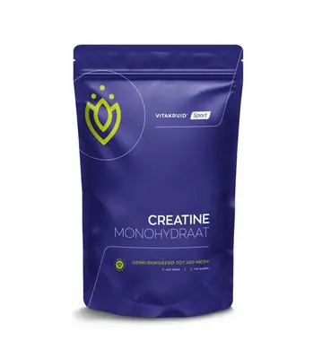 Vitakruid Creatine Monohydraat Gemicroniseerd Tot 200 Mesh bij Vitatheek