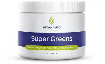 Vitakruid Super Greens 25 Nutrienten Oa Probiotica & Enzymen bij Vitatheek