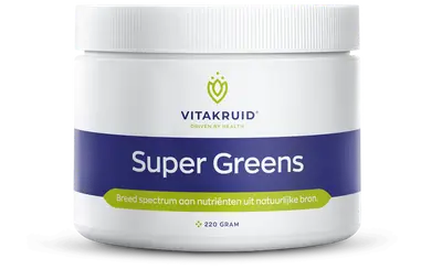 Vitakruid Super Greens 25 Nutrienten Oa Probiotica & Enzymen bij Vitatheek