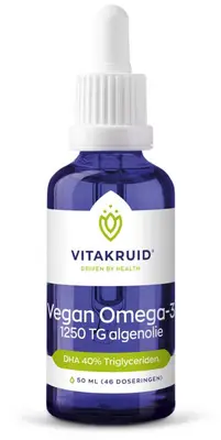 Vitakruid Vegan Omega 3 Algenolie 1250 Tryglyceriden 500 Dha bij Vitatheek